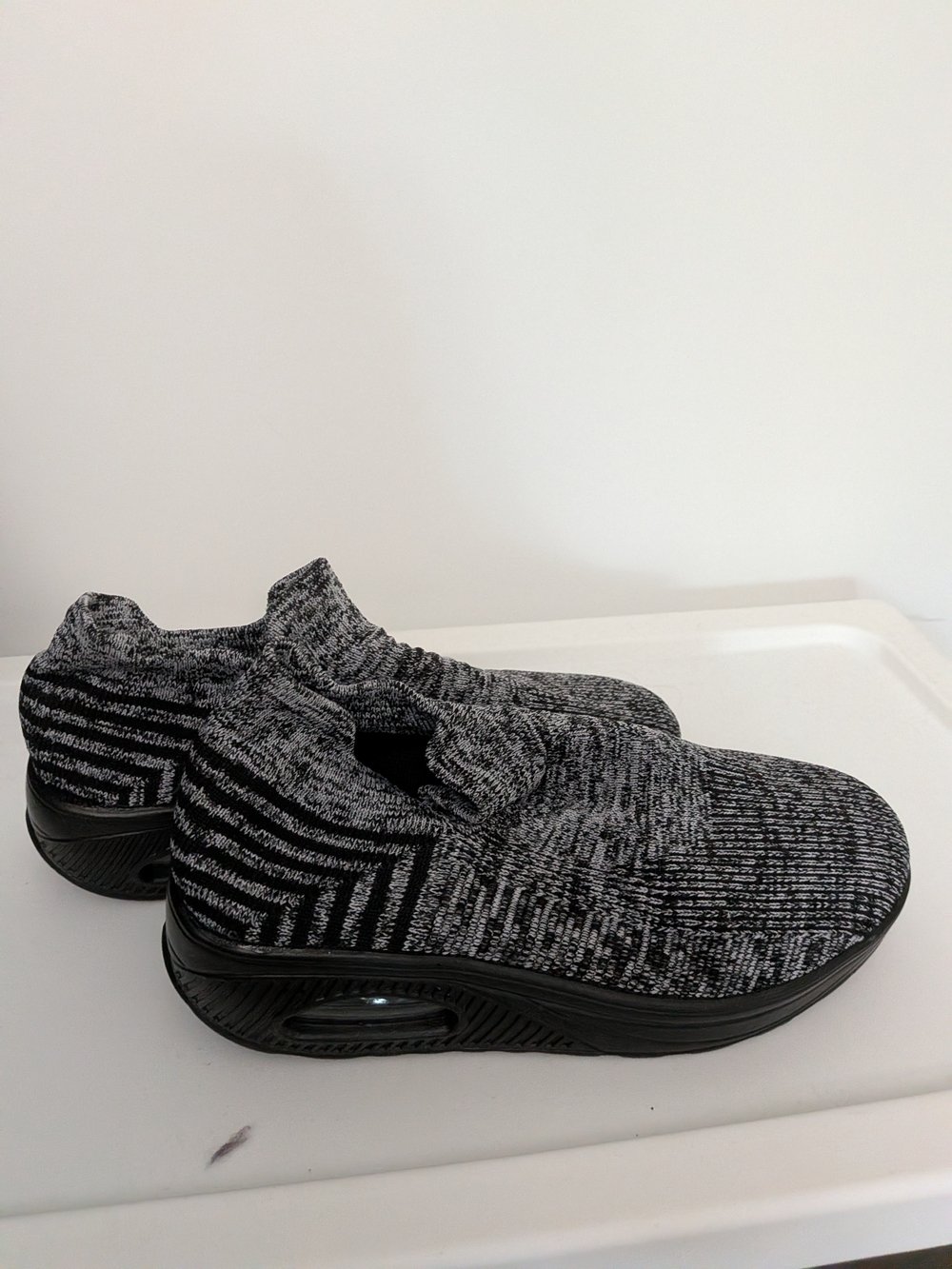 Slip-On Knit Walking Shoes